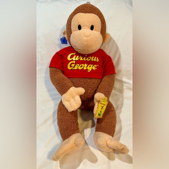 Curious George Applause Large Plush Toy with Red Shirt - Picture 1 of 8